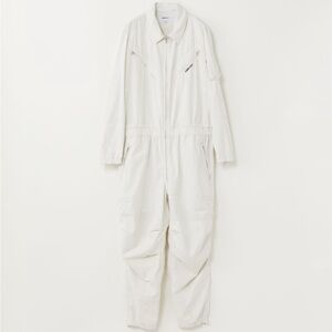 AMBUSH Untitled Jumpsuit Mens Zipped Boiler Suit In White Size 2 M/L Retail 2150